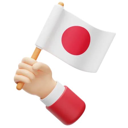 Bandeira do japão  3D Icon