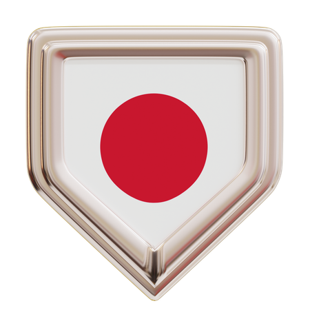 Bandeira do japão  3D Icon