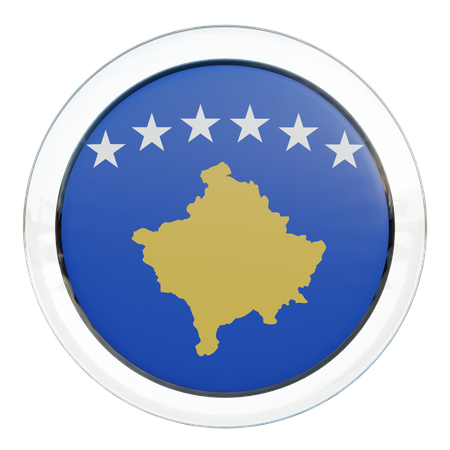 Bandeira do Kosovo  3D Flag