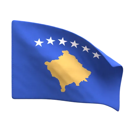 Bandeira do Kosovo  3D Icon