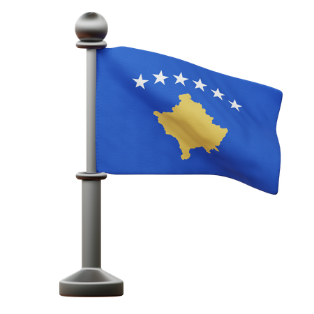 Bandeira do Kosovo  3D Icon