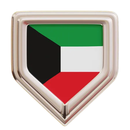 Bandeira do Kuwait  3D Icon