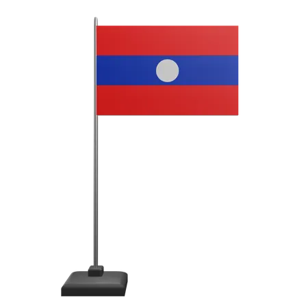 Bandeira do laos  3D Icon