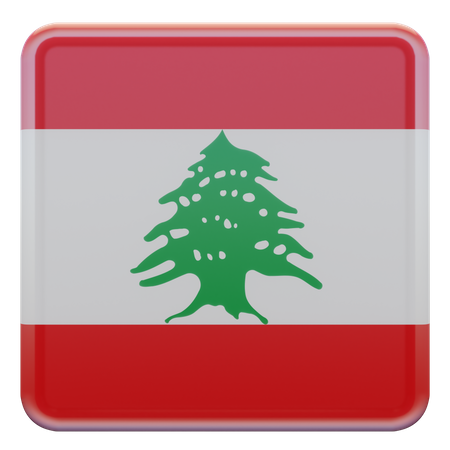 Bandeira do Líbano  3D Flag