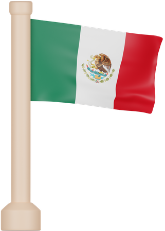Bandeira do México  3D Icon