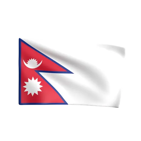 Bandeira do nepal  3D Icon