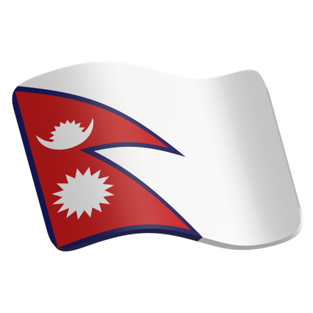 Bandeira do nepal  3D Icon