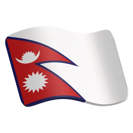 Bandeira do nepal  3D Icon