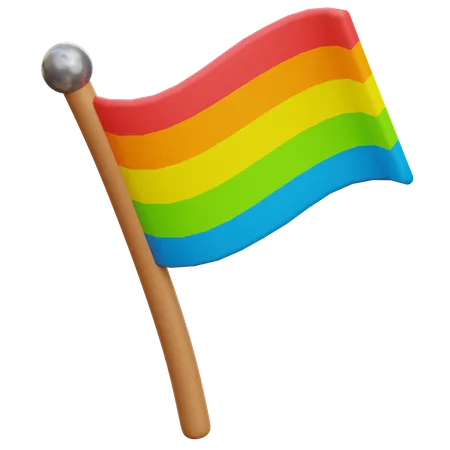 Bandeira do orgulho  3D Illustration