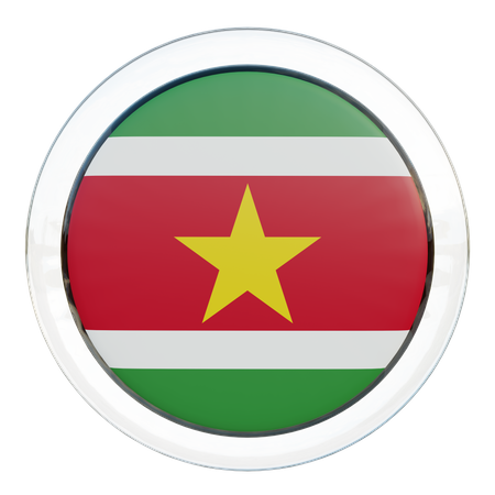 Bandeira do suriname  3D Flag