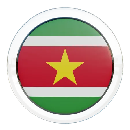 Bandeira do suriname  3D Flag