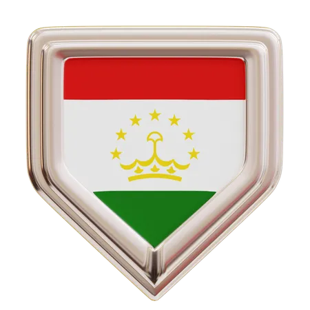 Bandeira do tajiquistão  3D Icon