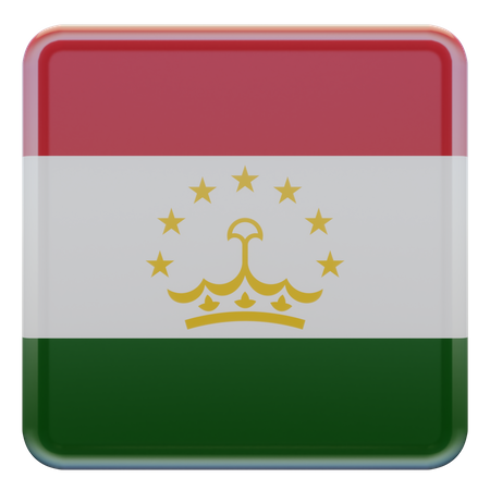 Bandeira do tajiquistão  3D Flag