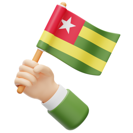 Bandeira do togo  3D Icon