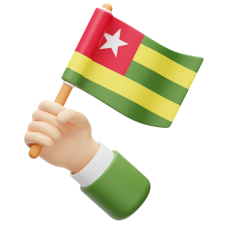 Bandeira do togo  3D Icon