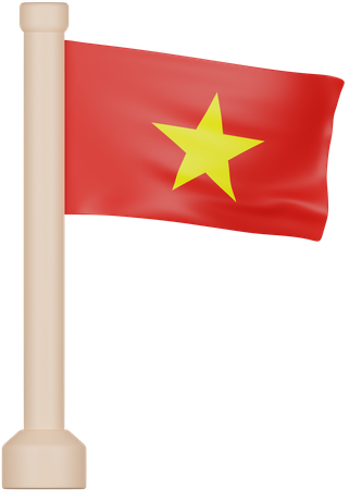 Bandeira do Vietnã  3D Icon