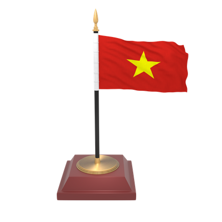 Bandeira do Vietnã  3D Icon