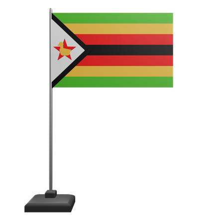 Bandeira do Zimbábue  3D Icon