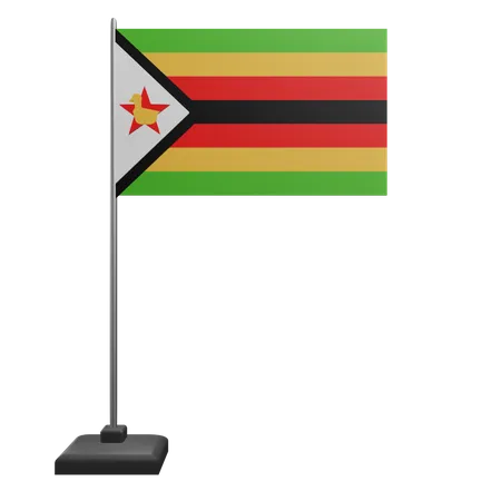 Bandeira do Zimbábue  3D Icon