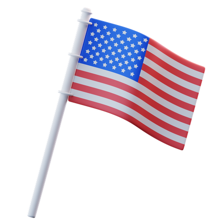 Bandeira dos estados unidos  3D Icon