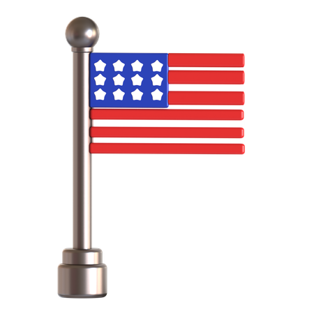 Bandeira dos estados unidos  3D Icon