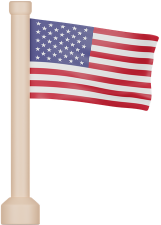 Bandeira dos estados unidos  3D Icon