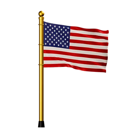 Bandeira dos estados unidos da américa  3D Icon