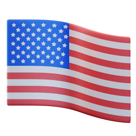 Uma bandeira  3D Icon