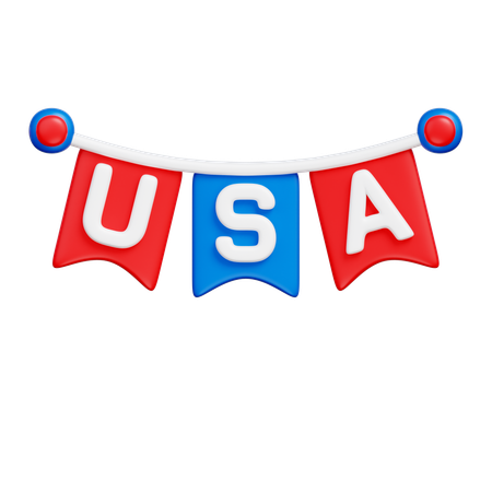 Uma bandeira  3D Icon