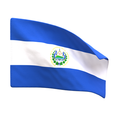 Bandeira do salvador  3D Icon