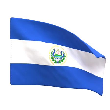 Bandeira do salvador  3D Icon