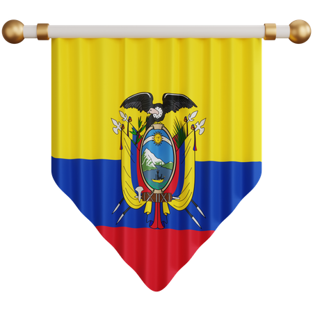 Bandeira do equador  3D Icon
