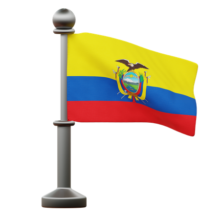 Bandeira do equador  3D Icon