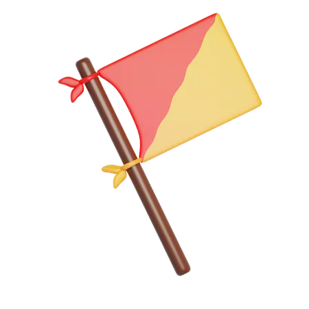 Bandeira escoteira  3D Icon
