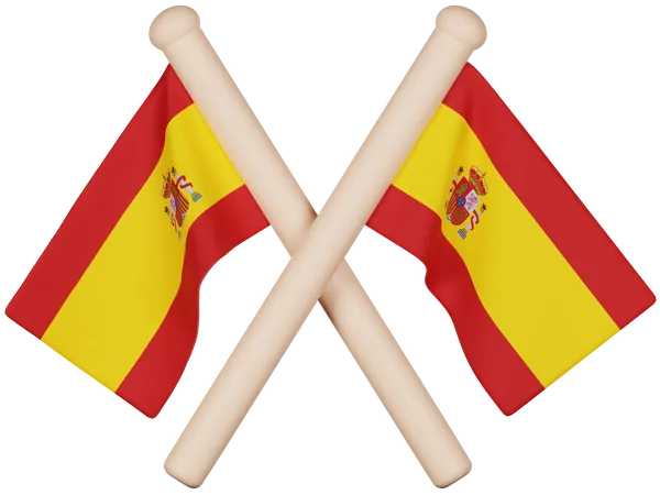 Bandeira da espanha  3D Icon