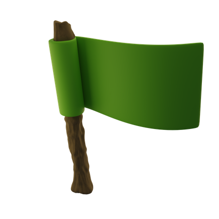 Bandeira terminada  3D Icon