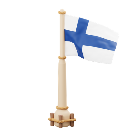 Bandeira da Finlândia  3D Icon