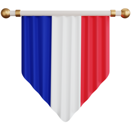 Bandeira da França  3D Icon