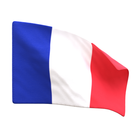 Bandeira da França  3D Icon