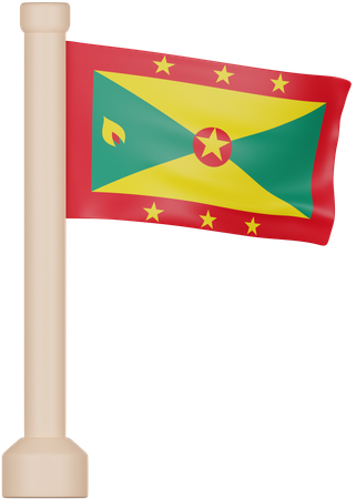 Bandeira ramificada  3D Icon