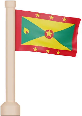 Bandeira ramificada  3D Icon