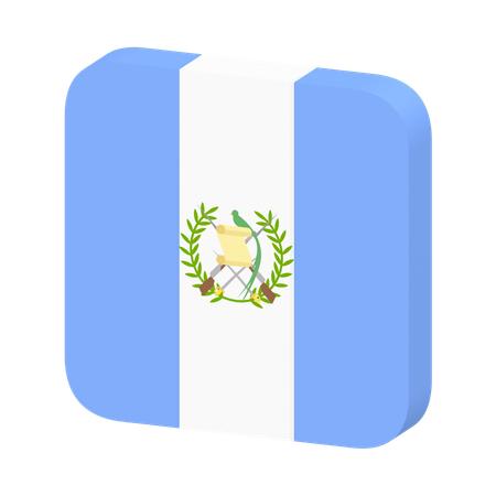 Bandeira da guatemala  3D Icon