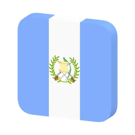 Bandeira da guatemala  3D Icon