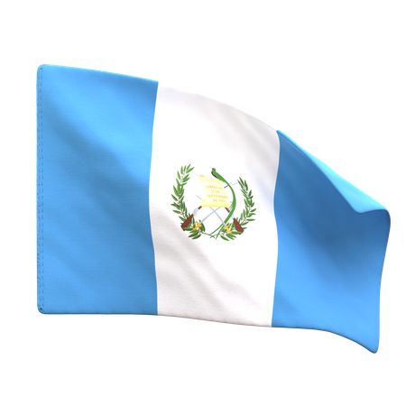 Bandeira da guatemala  3D Icon