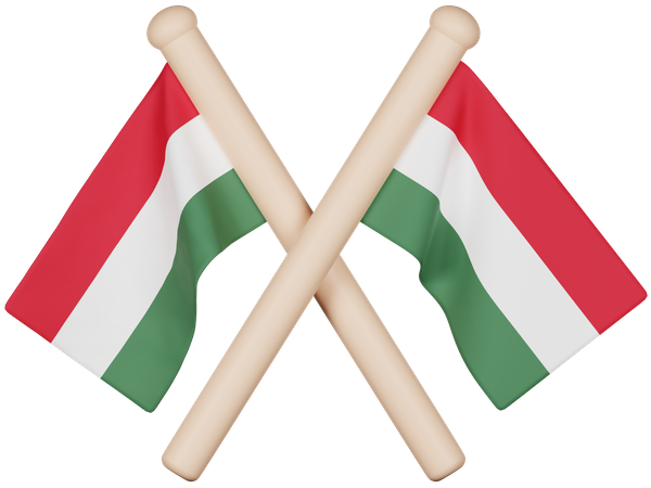 Bandeira da Hungria  3D Icon