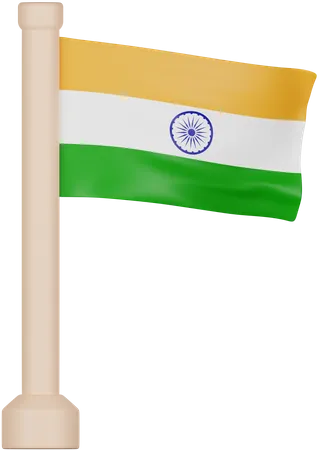Bandeira indiana  3D Icon