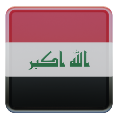 Bandeira do Iraque  3D Flag