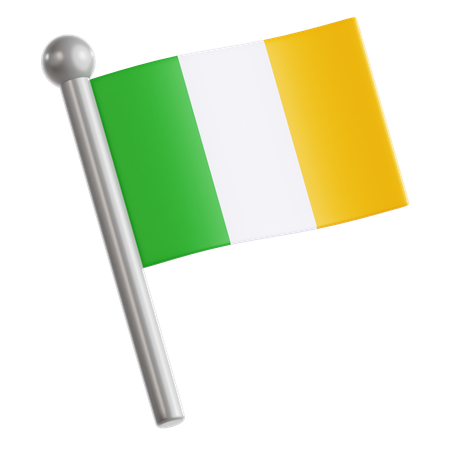 Bandeira irlandesa  3D Icon