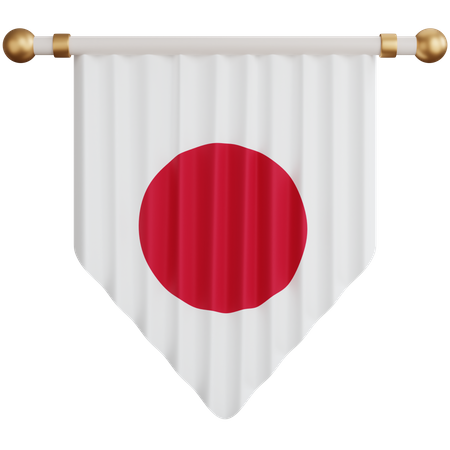 Bandeira do japão  3D Icon