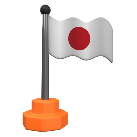 Bandeira japonesa  3D Icon